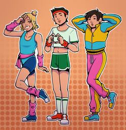 80's athleisure danceracha